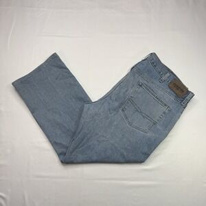 SIGNATURE Levi Strauss And Co Blue Jeans Denim Relaxed S61 Size 40X26 Straig Zip